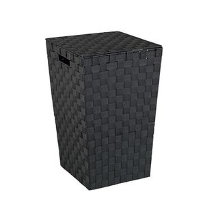 Cos pentru rufe, Wenko, Adria Square, 33 x 53 x 33 cm, 48 L, polipropilena, negru imagine