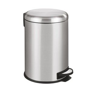 Cos de gunoi cu pedala, Wenko, Leman Easy Close, 20 L, inox imagine