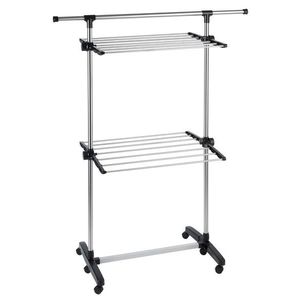 Uscator de rufe, Maximex, Space-saving, 11 m capacitate de uscare, inox imagine