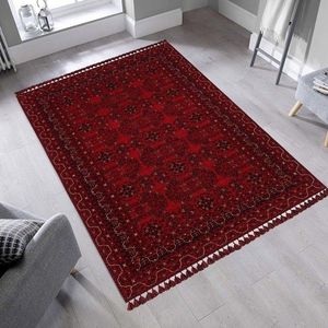 Covor de hol, Bhr 02 Red , 80x150 cm, Fibre acrilice, Rosu imagine