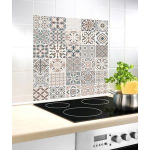 Protectie aragaz, Wenko, Splashback Tile, 60 x 70 cm, sticla termorezistenta, multicolor imagine