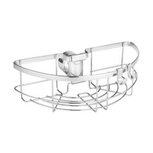 Suport pentru accesorii dus, Wenko, Shower Rod Caddy Floresta, 26 x 15.5 x 8 cm, metal/plastic, gri imagine