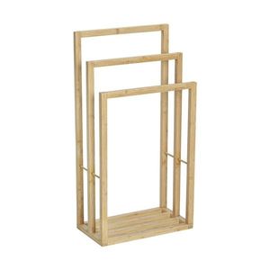 Suport pentru prosoape, Wenko, Freestanding Bambusa, 42 x 23 x 82 cm, bambus, natur imagine