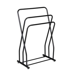 Suport pentru prosoape, Wenko, Rack Granelli, 52 x31 x 80 cm, metal, negru imagine