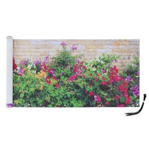 Folie paravan pentru balcon si gradina, Maximex, Flowers, 500x85 cm, plastic, multicolor imagine