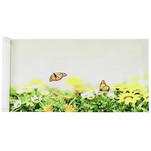 Folie paravan pentru balcon si gradina, Maximex, Butterfly, 500x85 cm, plastic, multicolor imagine