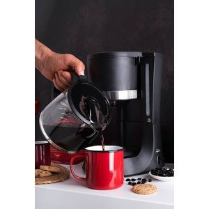 Cafetiera electrica Jata, 1.2 L/680W, sticla, negru imagine