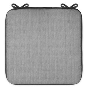 Perna patrata scaun Basic Grey, 40x40x2 cm, poliuretan/poliester, gri imagine