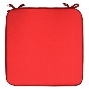 Perna patrata scaun Basic Red, 40x40x2 cm, poliuretan/poliester, rosu imagine