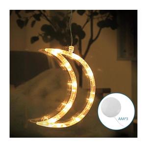 Decorațiune LED de Crăciun LED/3xAAA lună 18, 5cm imagine