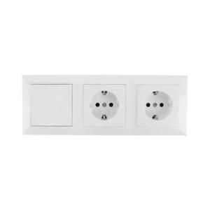 - SET 2x Priză de interior cu întrerupător 2x16A/250V imagine