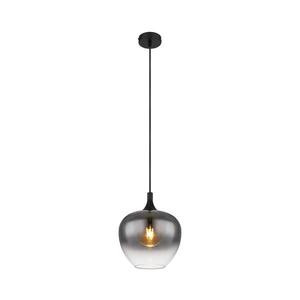 Lustră pe cablu Globo 15548H MAXY 1xE27/40W/230V d. 24 cm negru imagine