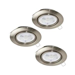 SET 3x corp de iluminat LED încastrat Eglo 901757 FAVAZZINA 1xGU10/4W/230V crom imagine