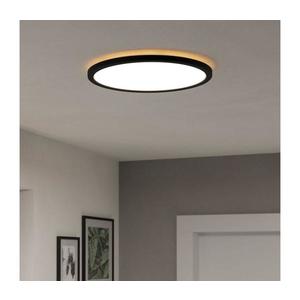 Plafonieră LED dimabilă de exterior Eglo 901454 ROVITO-R 18, 5W/230V d. 38, 9 cm IP44 negru + telecomandă imagine