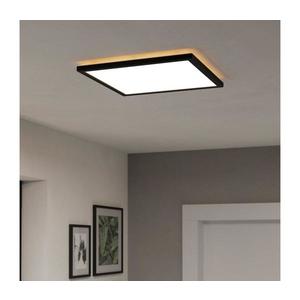 Plafonieră LED dimabilă de exterior Eglo 901456 ROVITO-R 17, 6W/230V 39x39cm IP44 negru + telecomandă imagine