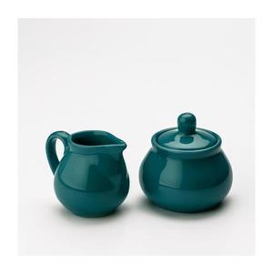 Set ceramic turcoaz Lucie 1x zaharniță cu capac și 1x latieră imagine