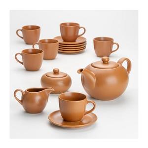 Set ceramic de ceai Jumbo maro imagine