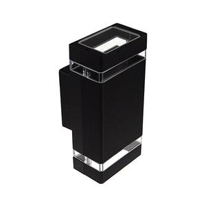 Aplică perete exterior LITEK 2xGU10/30W/230V IP44 negru imagine