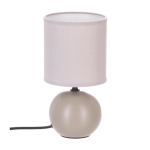 Lampă de masă Atmosphera TIMÉO 1xE14/60W/230V taupe/crem imagine