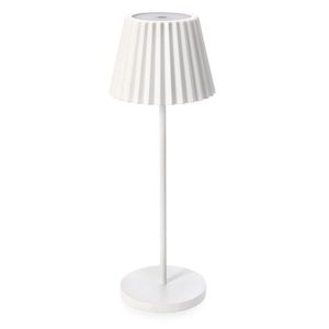 Lampa LED de exterior Artika, Bizzotto, 12.5x36 cm, cu baterie reincarcabila, otel acoperit cu pulbere, alb imagine