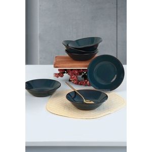 Set farfurii, Keramika, 275KRM1883, Ceramica , Nu absoarbe apa, Albastru navy imagine