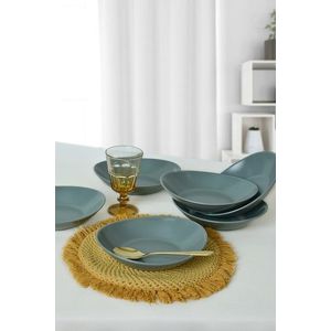 Set farfurii, Keramika, 275KRM2216, Ceramica , Nu absoarbe apa, Verde Mat imagine