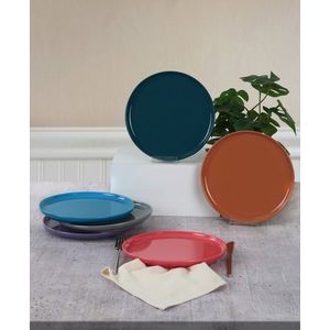 Set farfurii pentru desert, Keramika, 275KRM1850, Ceramica , Nu absoarbe apa, Multicolor imagine