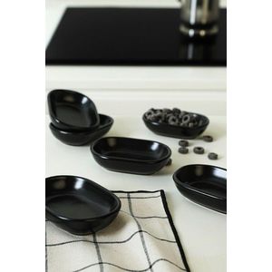 Set boluri pentru aperitive, Keramika, 275KRM2139, Ceramica , Nu absoarbe apa, Negru mat imagine