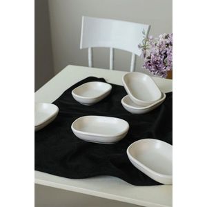 Set boluri pentru aperitive, Keramika, 275KRM2136, Ceramica , Nu absoarbe apa, Alb mat imagine