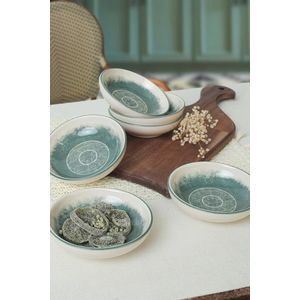 Set boluri pentru sos, Keramika, 275KRM2103, Ceramica , Nu absoarbe apa, Crem imagine