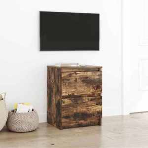 vidaXL Dulap TV Stejar afumat 40x35x54 cm Lemn prelucrat imagine