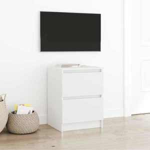 vidaXL Dulap TV alb 40x35x54 cm lemn prelucrat imagine