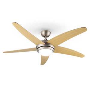 Klarstein Bolero, 55W, ventilator de tavan cu lampă, 134 cm, brațe din lemn de arțar, telecomandă imagine