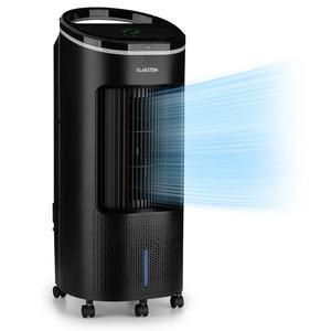 Klarstein IceWind Plus, răcitor de aer 4 în 1, ventilator, umidificator, filtru de aer, 330 m³ / h, 65 W, 7 litri, 4 viteze, oscilație, ionizator, temporizator, telecomandă, mobil imagine