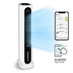 Klarstein Polar Tower Smart, ventilator, răcitor de aer, 7L, 85W, telecomandă, 5 cutii de răcire imagine