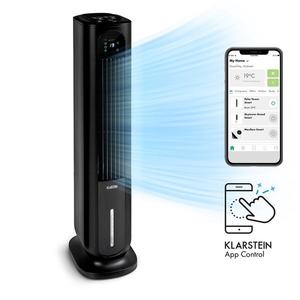 Klarstein Polar Tower Smart, ventilator, răcitor de aer, 7L, 85W, telecomandă, 5 cutii de răcire imagine