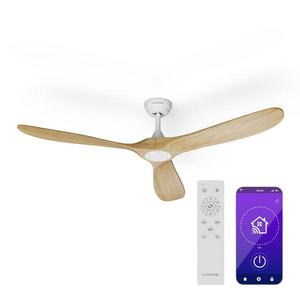 Klarstein Ventilator de tavan Bahama Breeze Smart Ceiling Fan, palete rotor din lemn masiv, telecomandă + control prin aplicație imagine