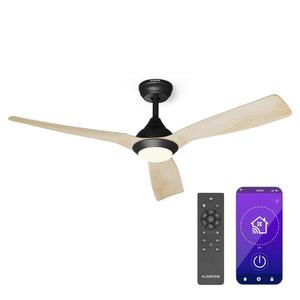 Klarstein Fiji Flow 2 în 1 Smart, ventilator de tavan, Ø 152 cm, lumină LED, telecomandă, control prin aplicație, funcționare în două direcții imagine