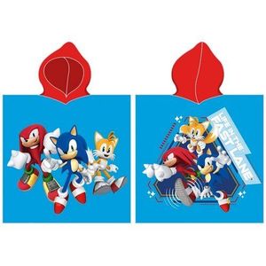 Poncho pentru copii Sonic the Hedgehog and Friends, 55 x 110 cm imagine