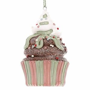 Decorațiune suspendată Muffin II, poliresină, 7 cm imagine