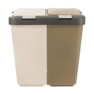 Coș de gunoi Orion DUO DUST, 2 x 20 l, 40 l imagine