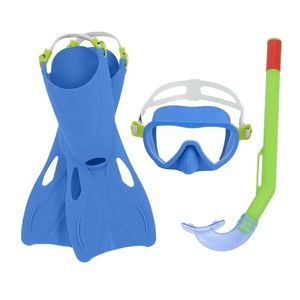 Set de snorkelling Bestway Lil Flapper - aripioare, brat, snorkel, albastru imagine