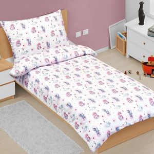 Lenjerie de pat din bumbac Bellatex Unicorn Junior, 140 x 200 cm, 70 x 90 cm imagine