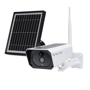 Cameră smart Tellur WiFi panou solar 1080P, albă imagine