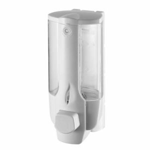 Dozator de săpun lichid montat pe perete, AQUALINE 72027 350 ml, alb imagine