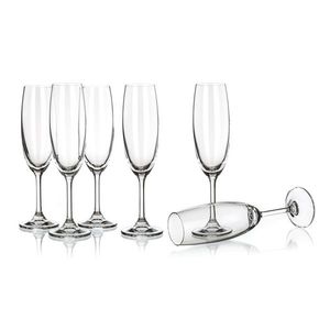 Set pahare şampanie Banquet Crystal Leona 210 ml, 6 buc. imagine