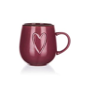 Cană din ceramică Banquet HEART 500 ml, bordo imagine