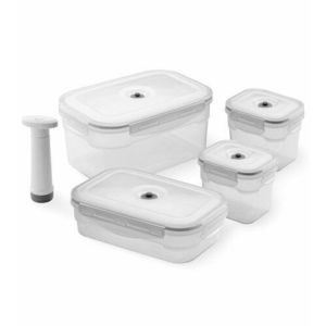 Compactor Set 4 caserole de plastic pentru păstrarea în vid a alimentelor Aspi Fresh imagine