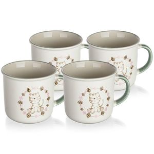 Set de 4 căni din ceramică Banquet KITTY, 400 ml imagine