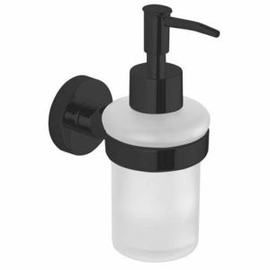 Dozator de săpun AQUALINE SB219 Samba 150 ml, sticlă, negru imagine